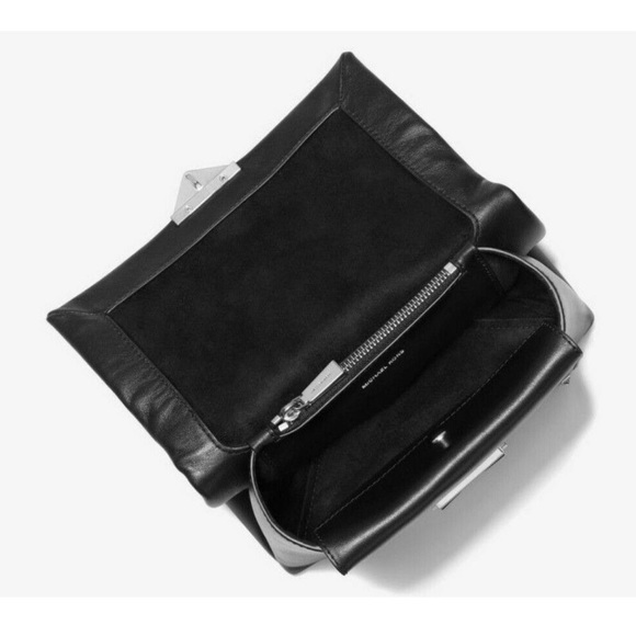 Michael Kors Black Studded Cece Crossbody Shoulder Bag - Picture 3 of 12